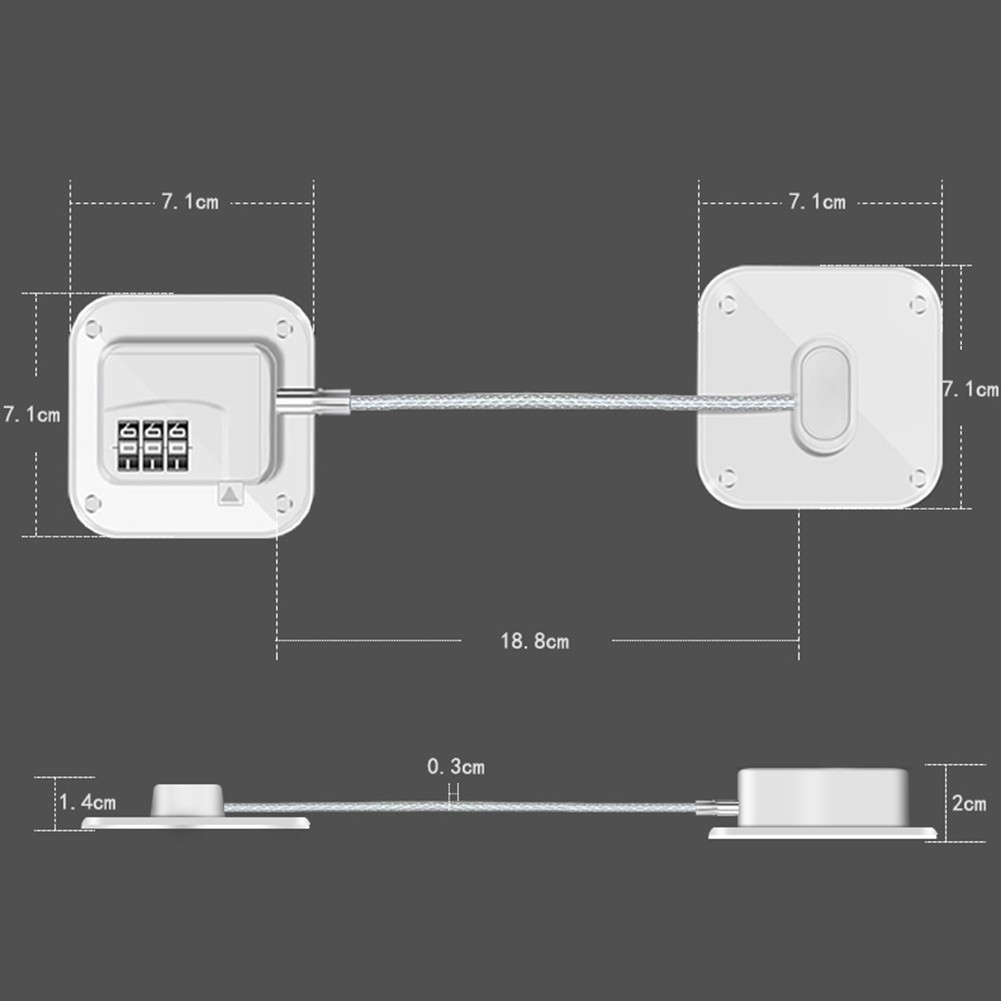 Prevent Baby Opening For Childproofing Cabinet Lock No Punching Required - Picture 24 of 31