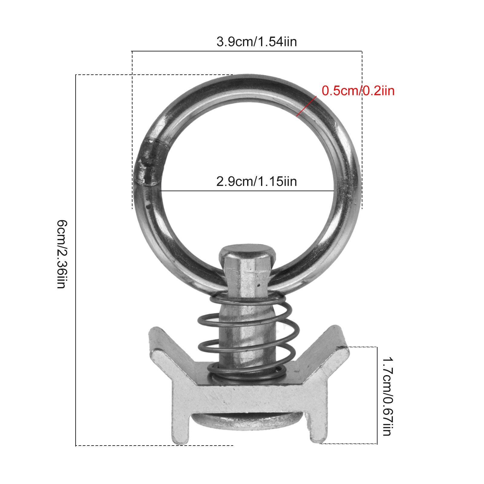 Multipurpose Stainless Steel Rings for Hanging Items of Different Weights - Picture 14 of 24