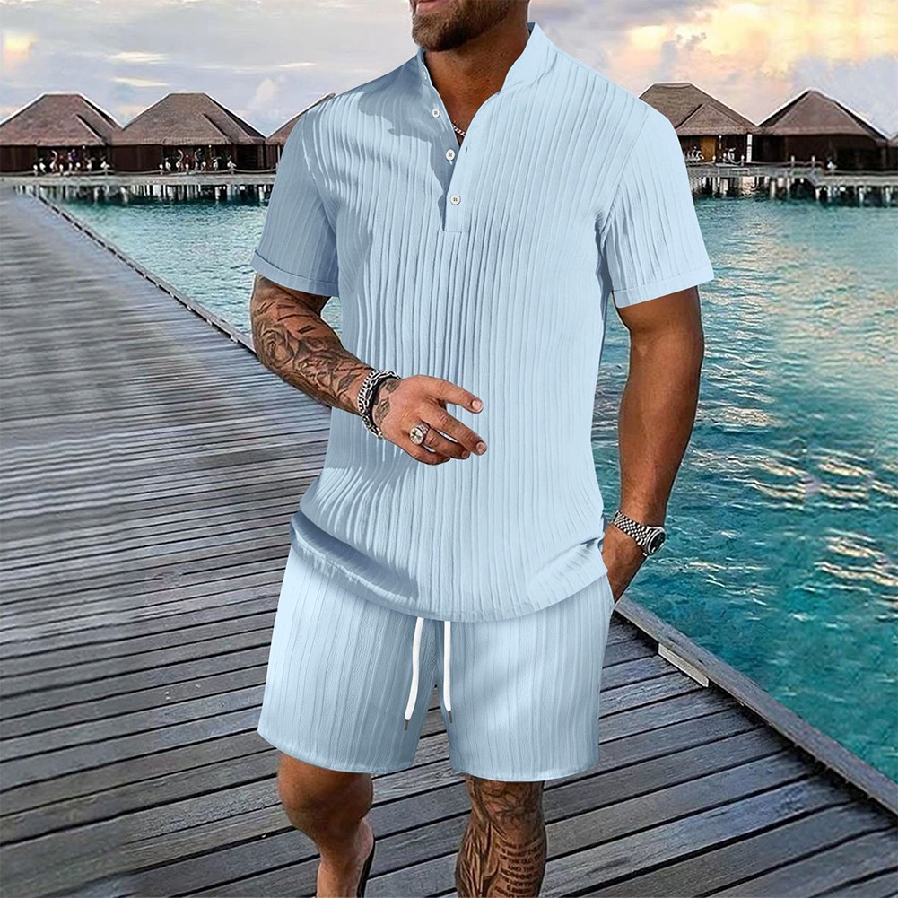 Summer Sportwear Daily Holiday Shorts Set Short 2 Pcs Set T Shirt Shorts - Picture 14 of 22