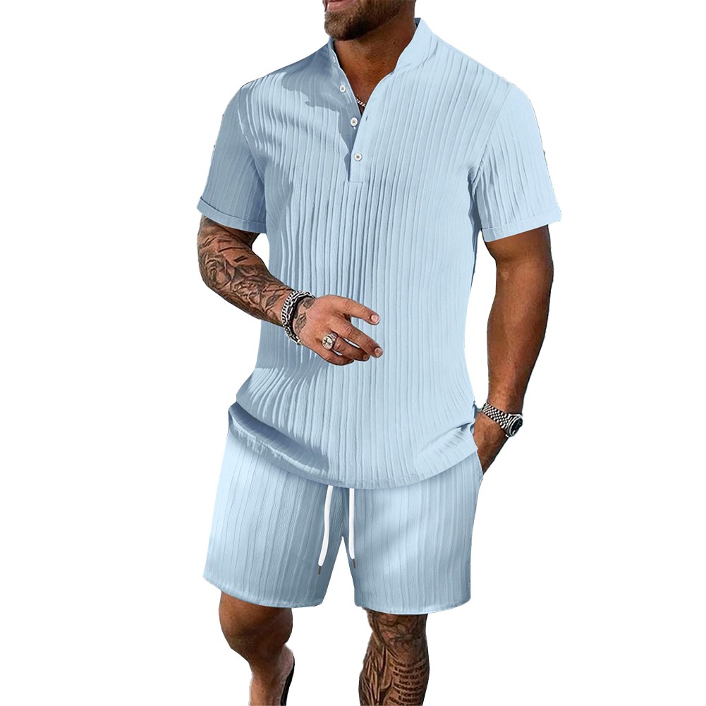Summer Sportwear Daily Holiday Shorts Set Short 2 Pcs Set T Shirt Shorts - Picture 13 of 22