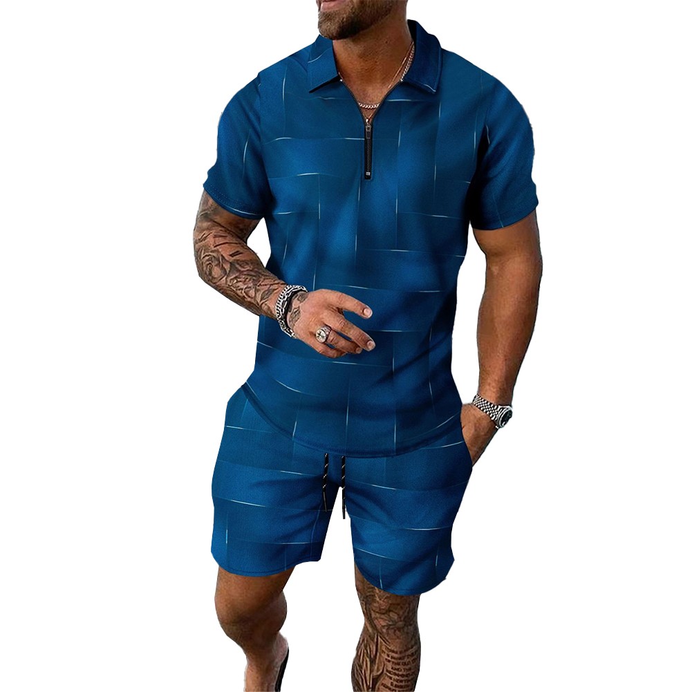 Sweatsuit Set 2-Piece Set Summer Sweatsuit 2-Piece Set Casual Short Sleeve - Picture 13 of 22