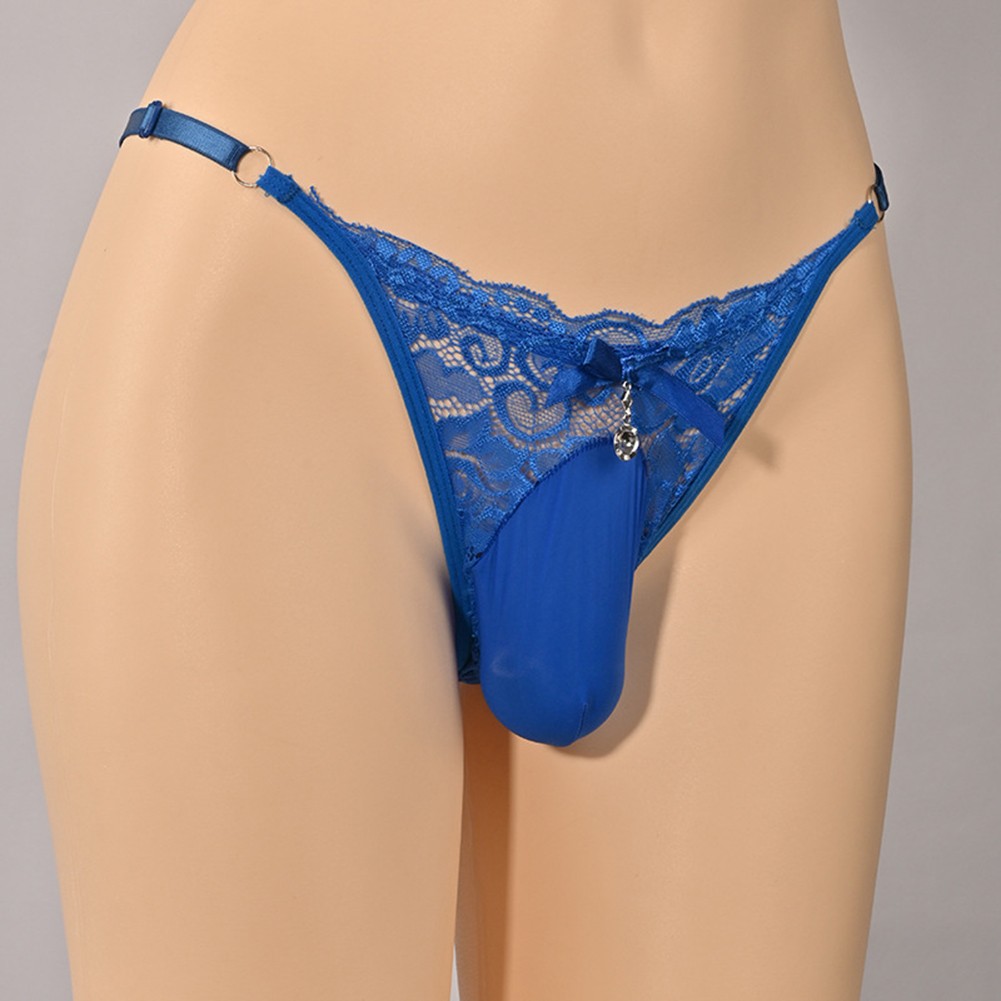 Mutandine uomo eleganti e sexy a marsupio in rete perfette per momenti intimi - Foto 15 di 16