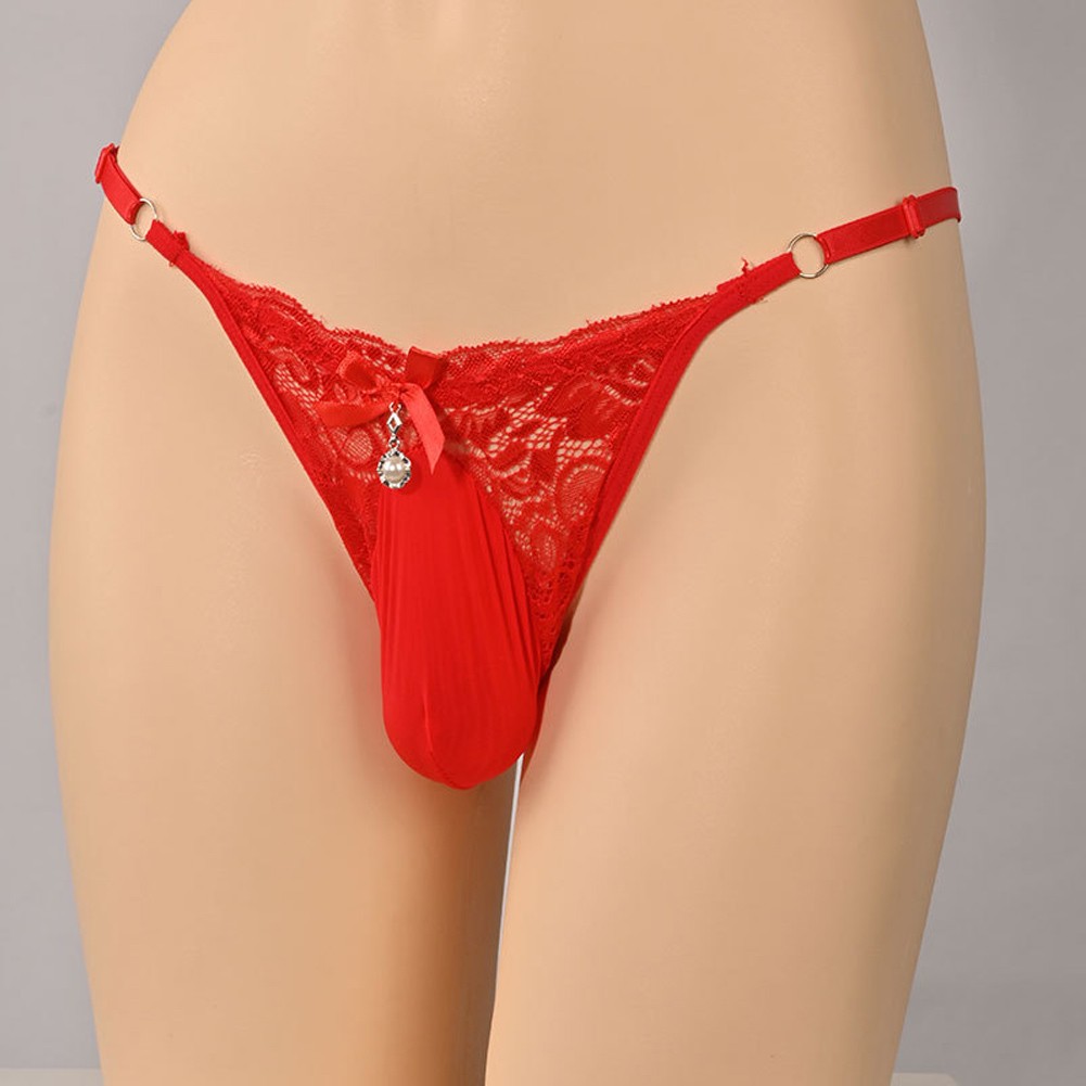 Mutandine uomo eleganti e sexy a marsupio in rete perfette per momenti intimi - Foto 13 di 16