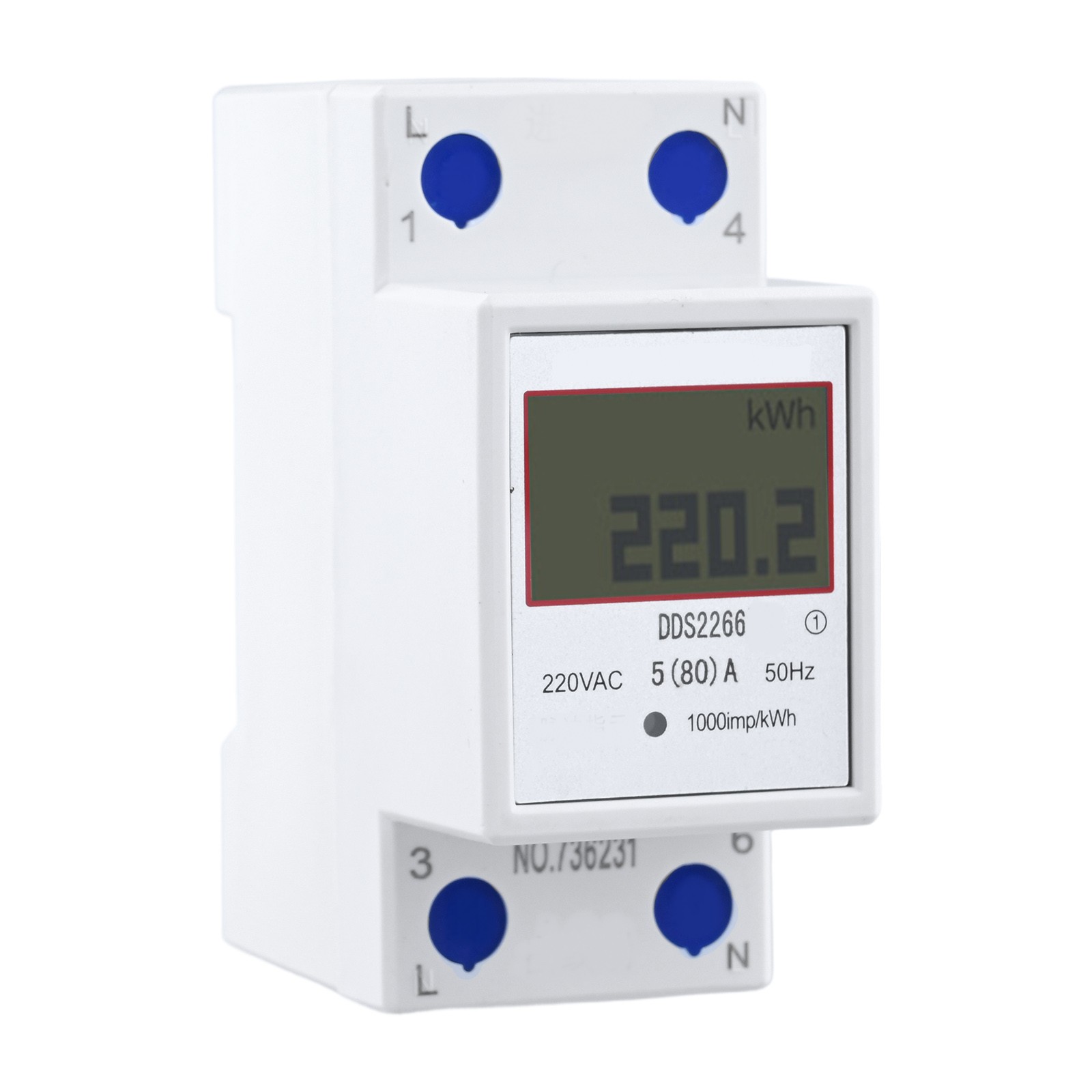Mini Hutschiene LCD Energiemessgerät zur genauen Stromverbrauchsmessung - Bild 16 von 34