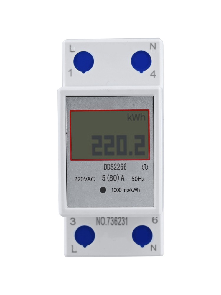 Mini Hutschiene LCD Energiemessgerät zur genauen Stromverbrauchsmessung - Bild 24 von 34