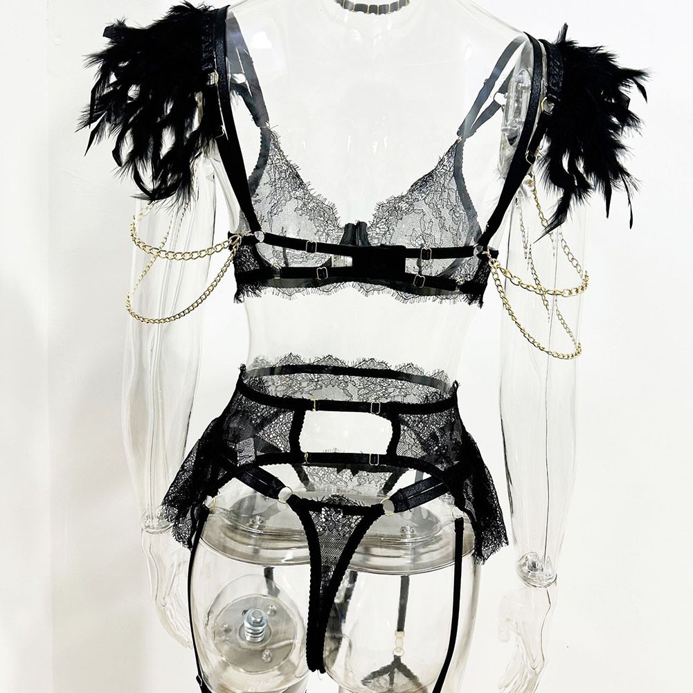 Sexy Dessous Set Sexy Dessous Polyester Regelmäßige Länge Weiblich Winter - Bild 18 von 44