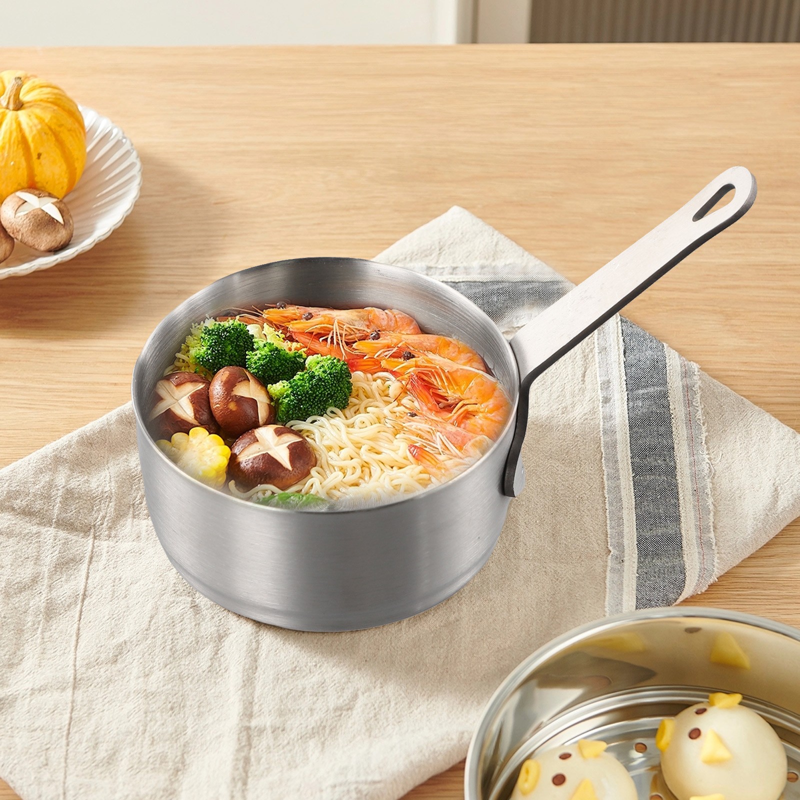 High Temperature Resistance Stainless Steel Saucepan Pan for Milk and Tea