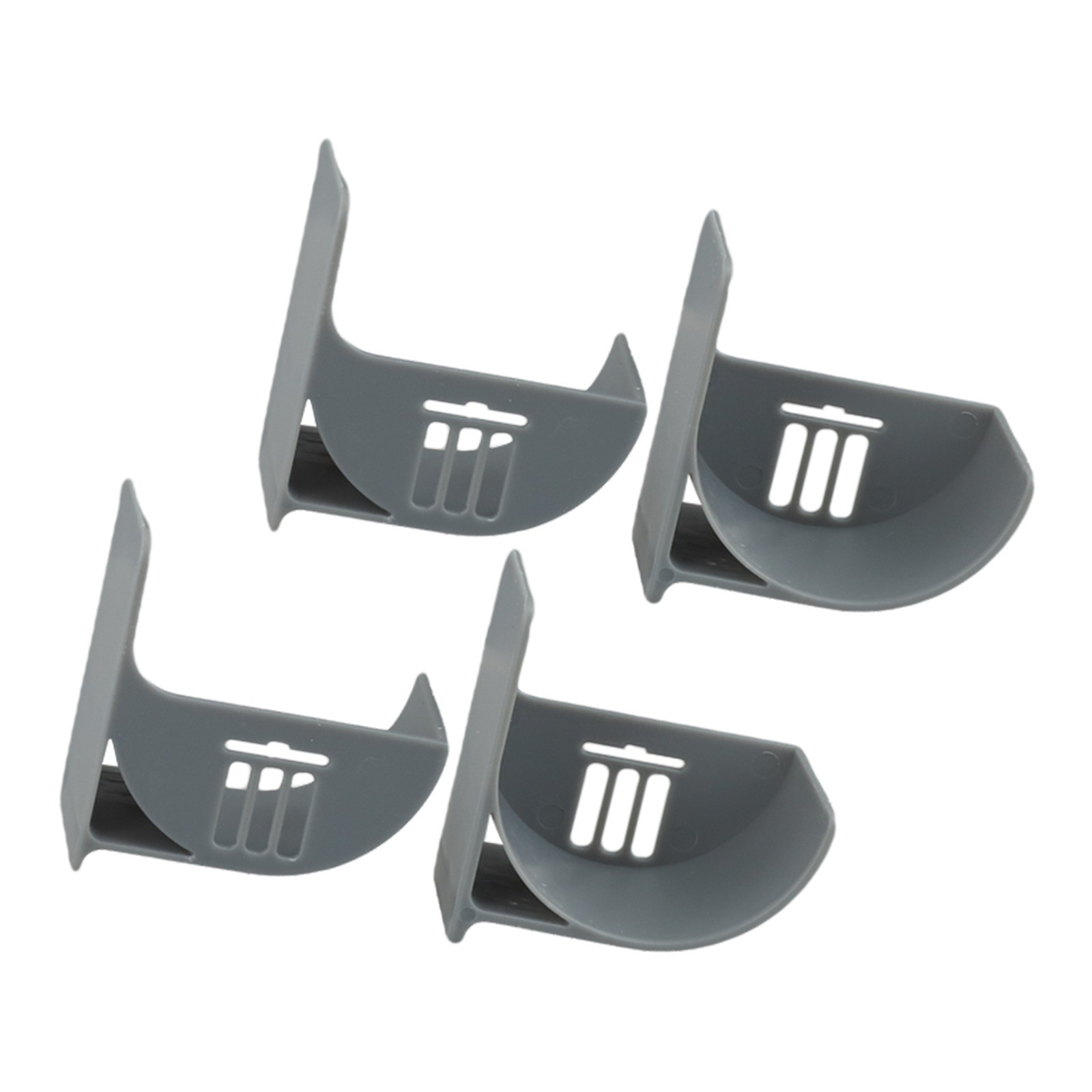 4er-Set Wandmontierter Müllbeutel-Organizer – Klebefrei, Ohne Bohren, Für Folien & Tüten, Grau – Platzsparend & Flexibel Wandmontage Tasche 6cm Durchmesser