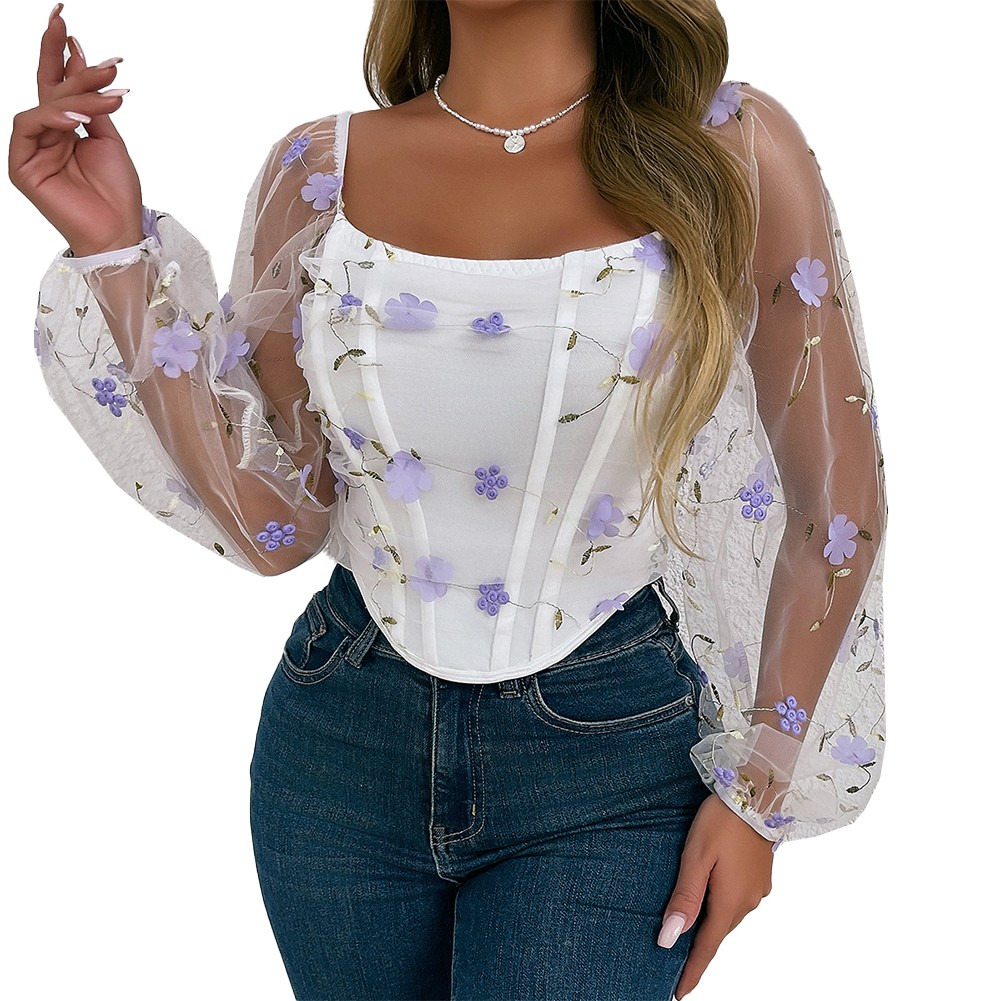 Stylish Womens Tops Top Long Sleeve Microelasticity All Seasons Female - Picture 13 of 36