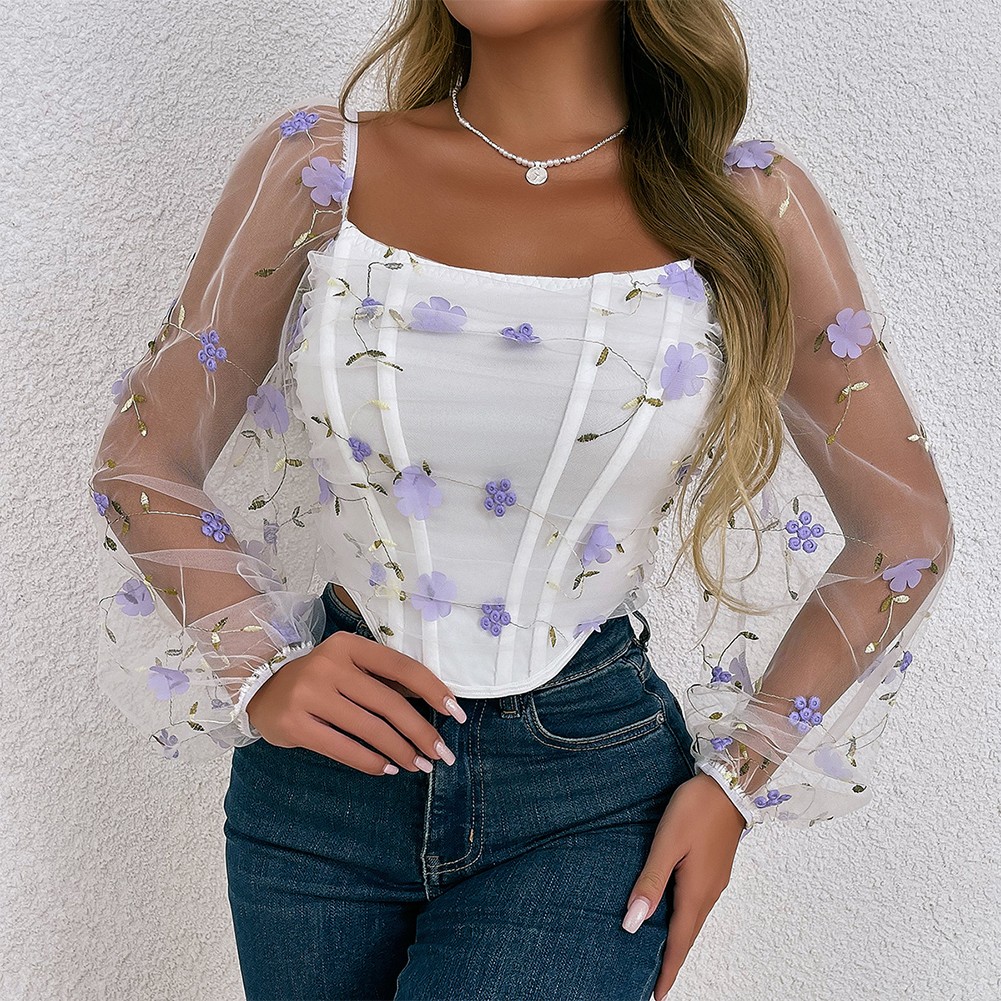 Stylish Womens Tops Top Long Sleeve Microelasticity All Seasons Female - Picture 16 of 36