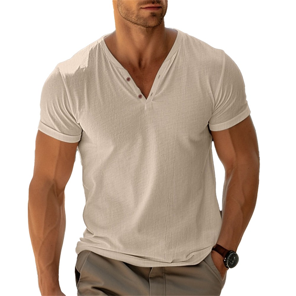 Muskel Fitness Tops Herren Kurzarm T-Shirt Muskel Fitness Kurzarm Einfarbig - Picture 13 of 20