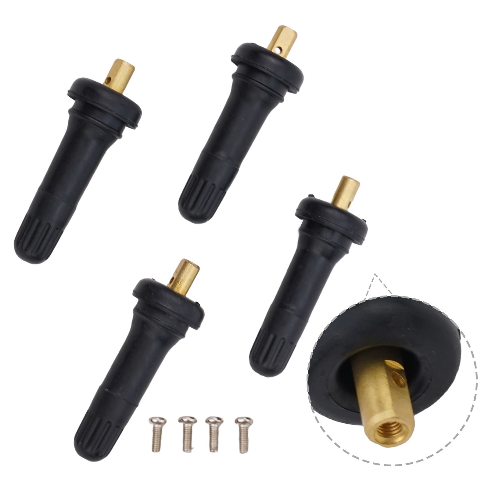 Consistent Tire Pressure with this 4pcs TPMS Valve Stem Service Kit