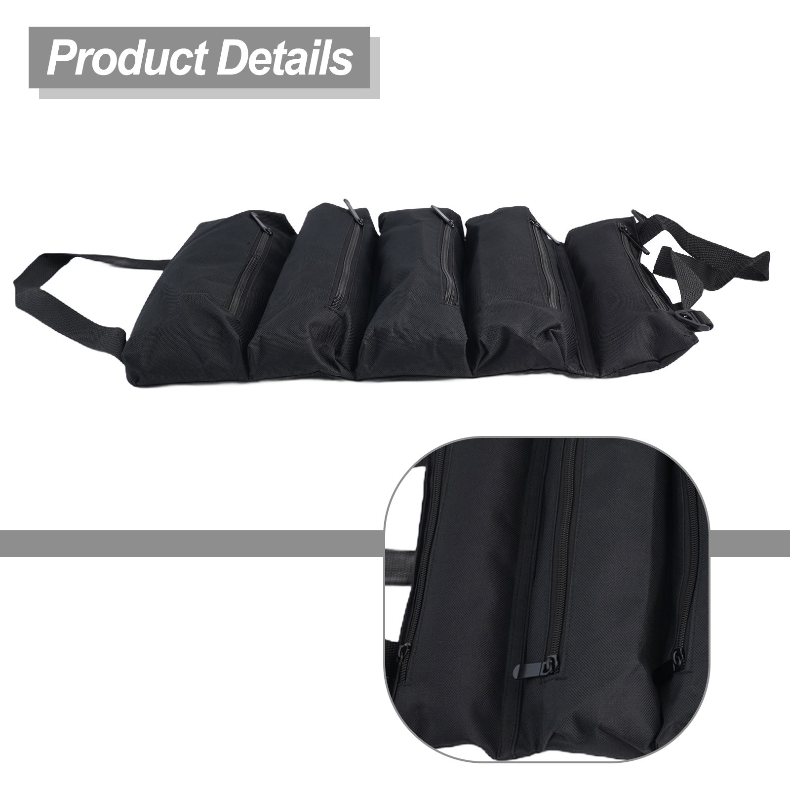 Roll Up Wrench Tool Bags Heavy Duty Canvas Material Convenient Hanging - Picture 31 of 45