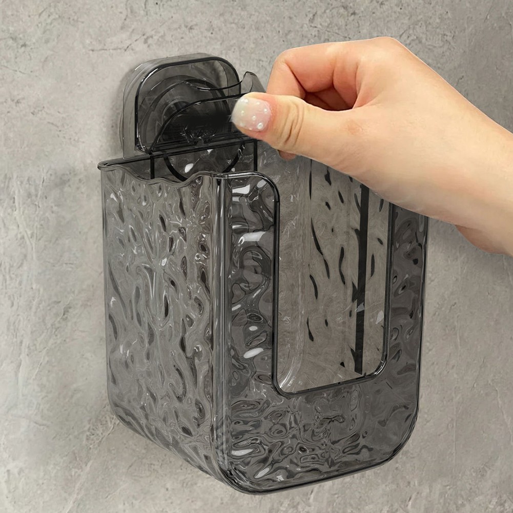 Wall Mounted Kitchen Wipes Organizer Easy to Insert Wipes Box Transparent Gray - Picture 41 of 43