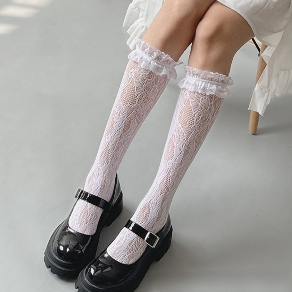 Bilder Etikett Flachmessdiagramm Fischnetzsocken Frauen Jk Lolita Krawatte - Bild 7 von 8