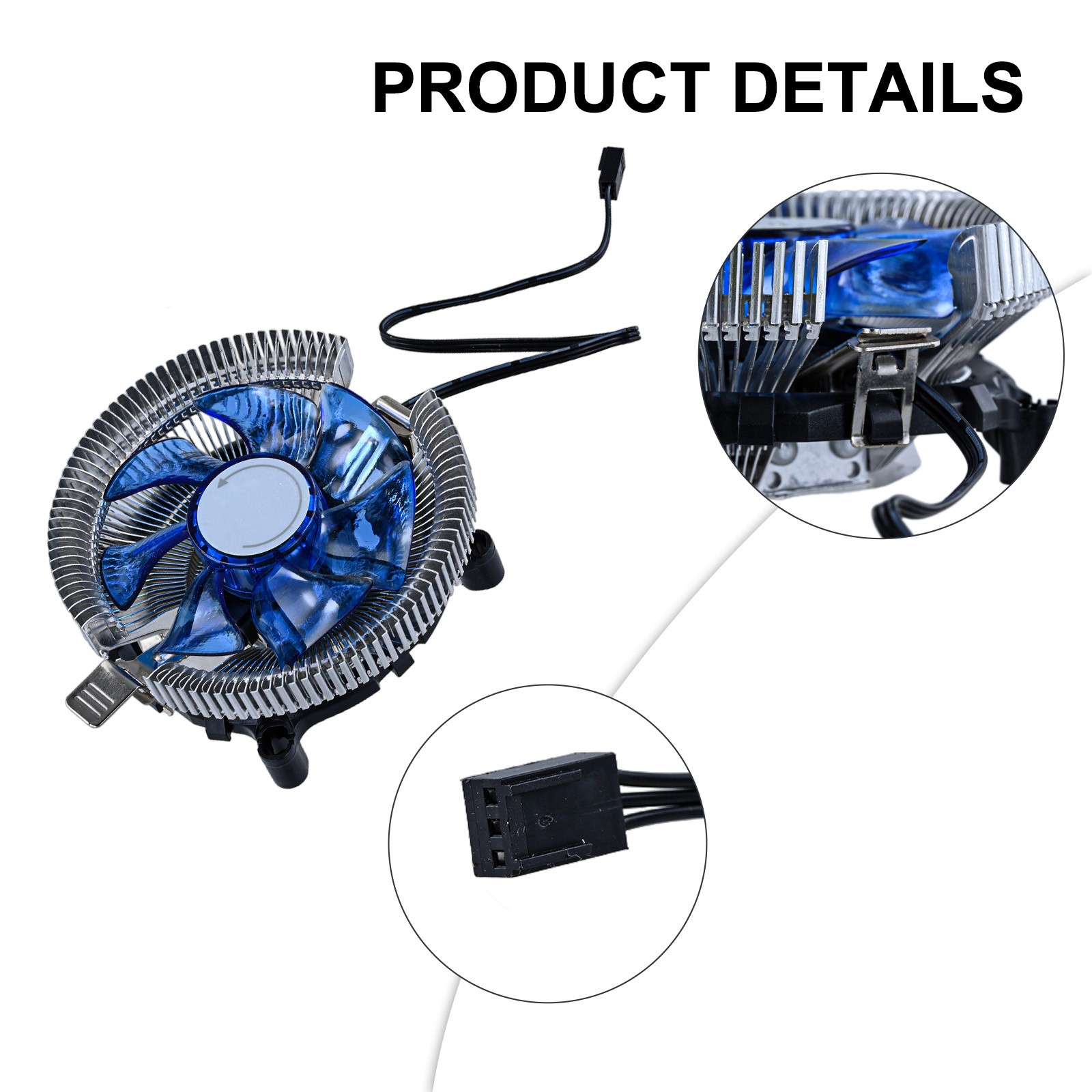 Für effektiven blauen LED Aluminium CPU Kühler für Hochleistungskühlung - Bild 13 von 24