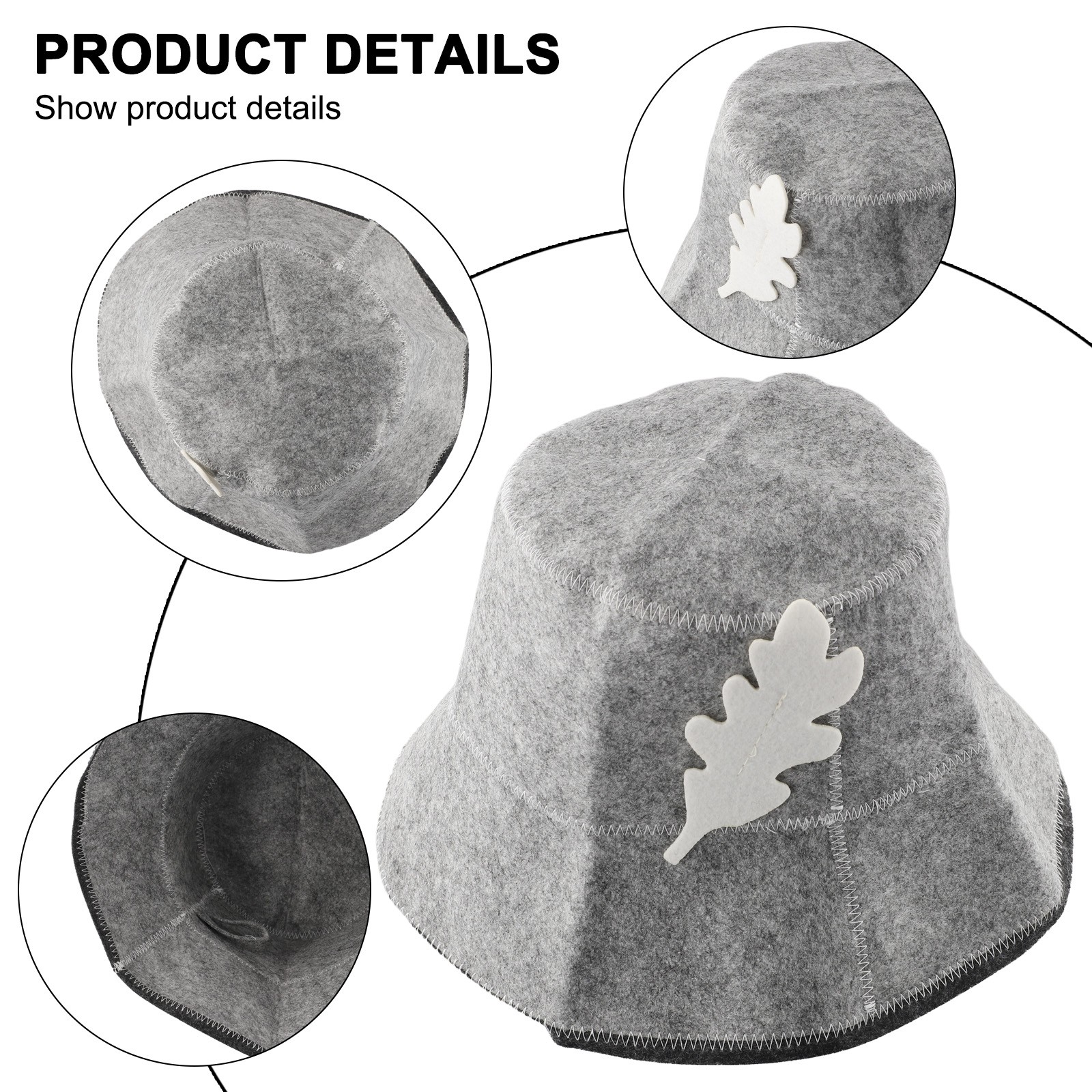 Felt Sauna Hat Size Water Absorption Complete Your Sauna Experience - Bild 40 von 48