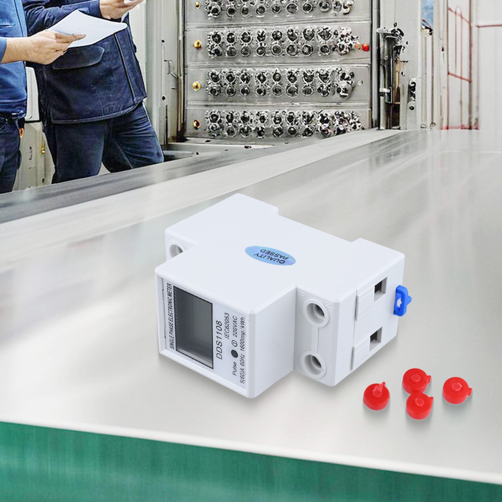 Stromzähler Hutschiene Einphasig LCD Digital Stromverbrauch Energiezähler - Bild 15 von 27