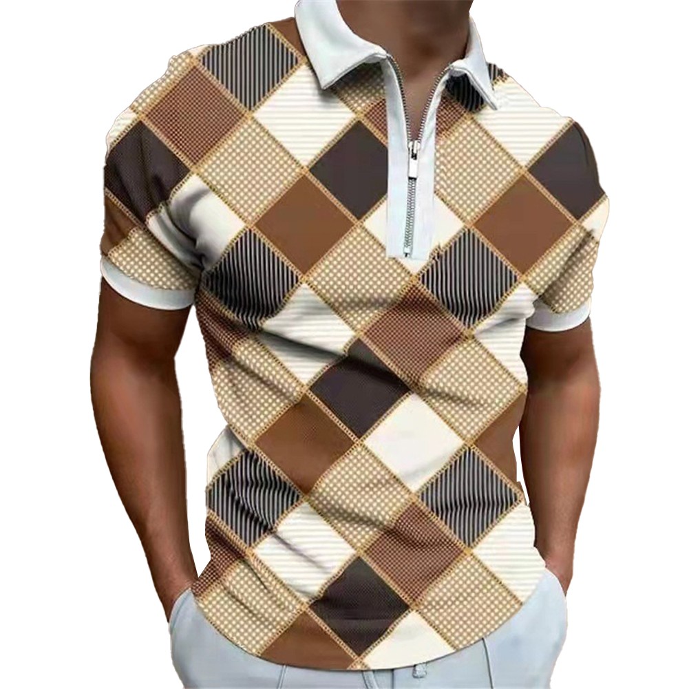 Comfortable Wear Men’s T-shirts Casual Tee Slight Stretch 3D Print Holiday