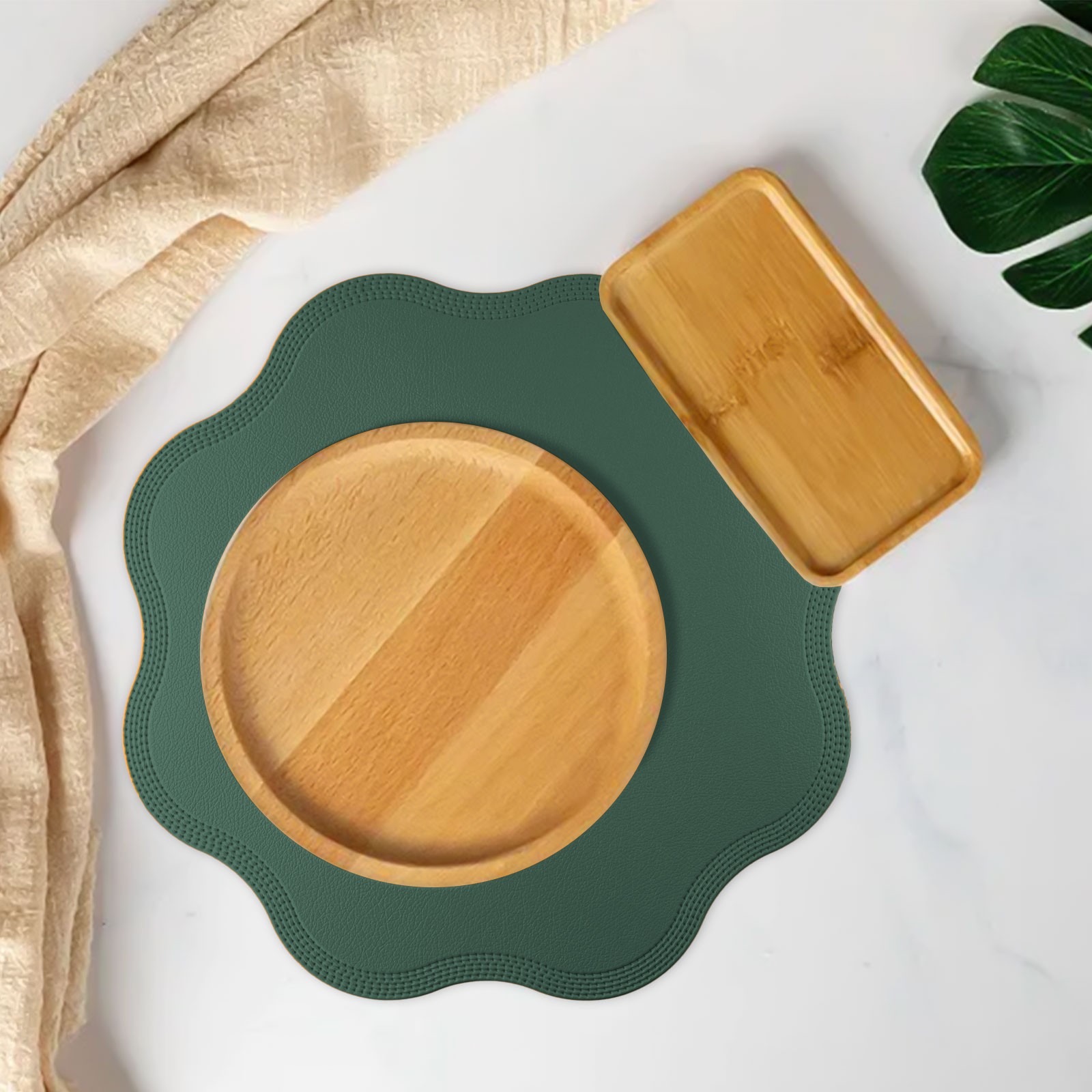 Sleek and Practical PVC Place Mats Set of 6 Heat Resistant Easy to Clean - Picture 58 of 69