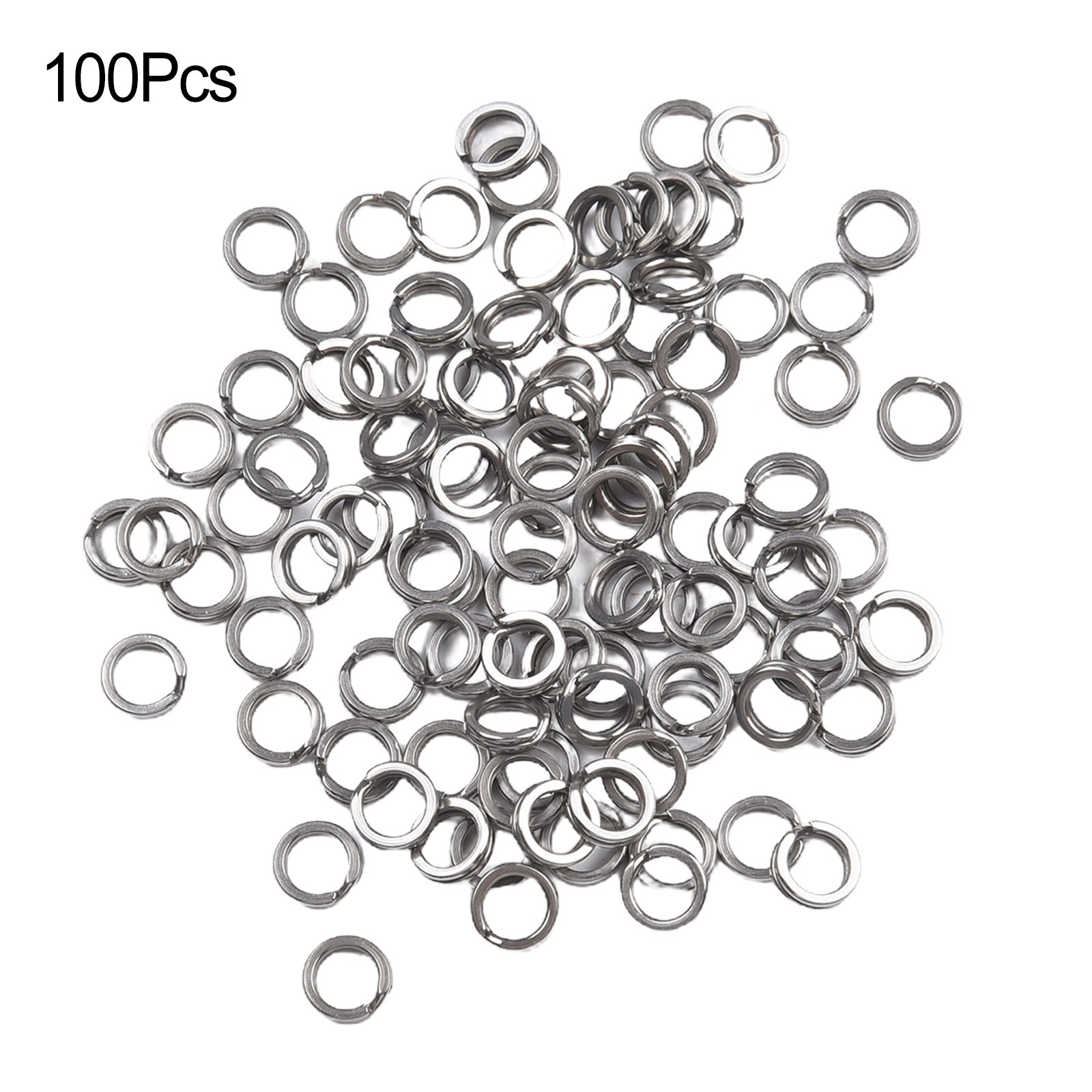 100x Stainless Steel Bait Ring Bait Hook Connector O-Ring Fishing Gear Accessory - Picture 50 of 71