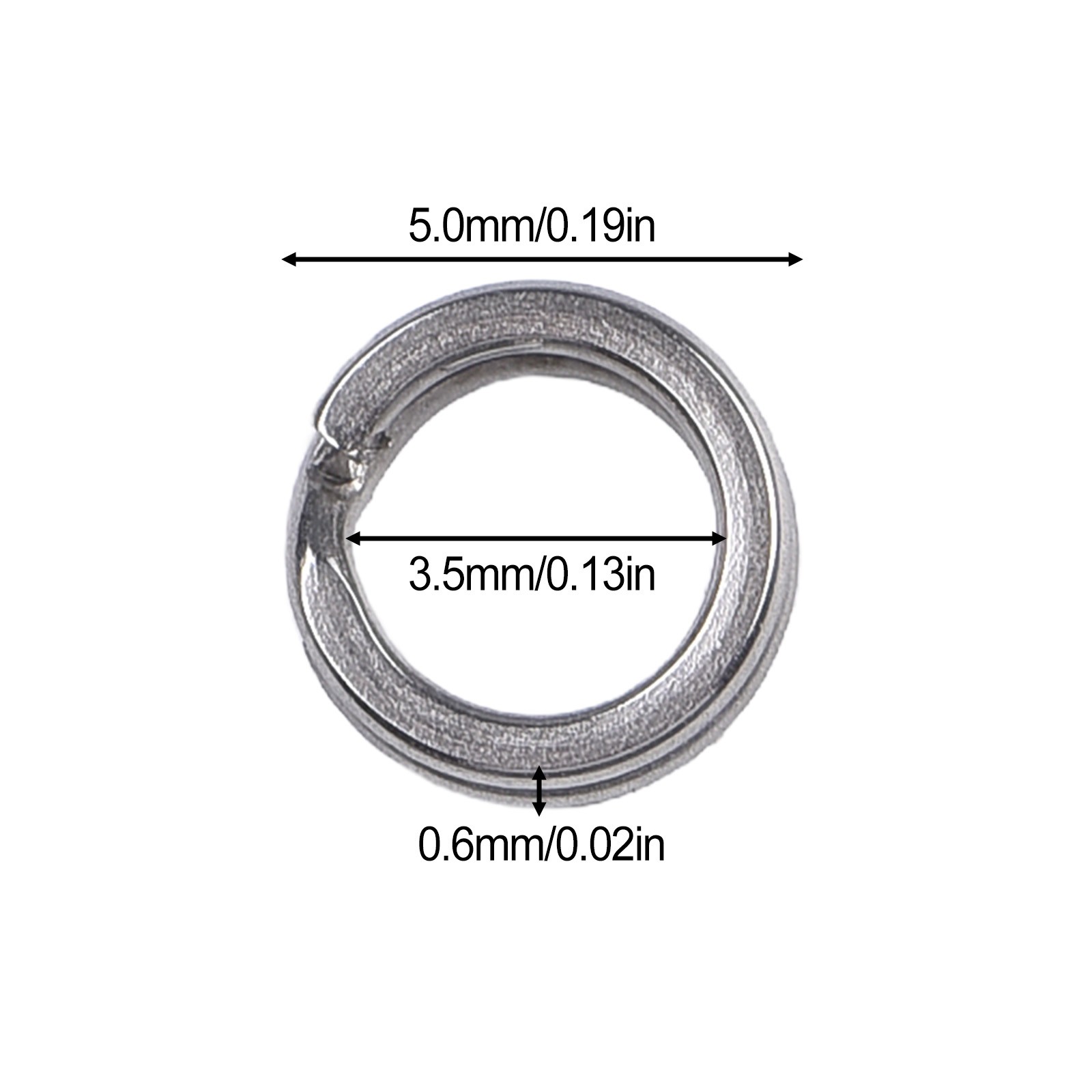 100x Stainless Steel Bait Ring Bait Hook Connector O-Ring Fishing Gear Accessory - Picture 54 of 71