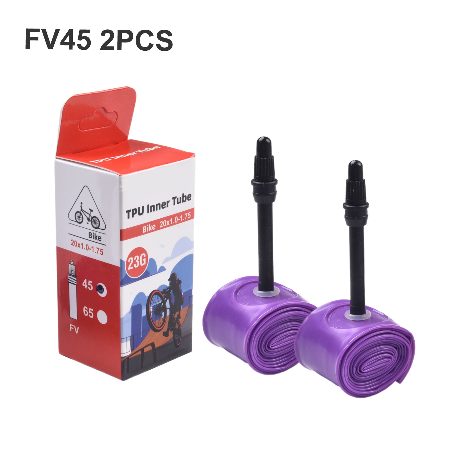Reinforced Valve Inner Tube for 20x1 0 1 75 Tires Ultralight 23g for BMX406 - Picture 24 of 45