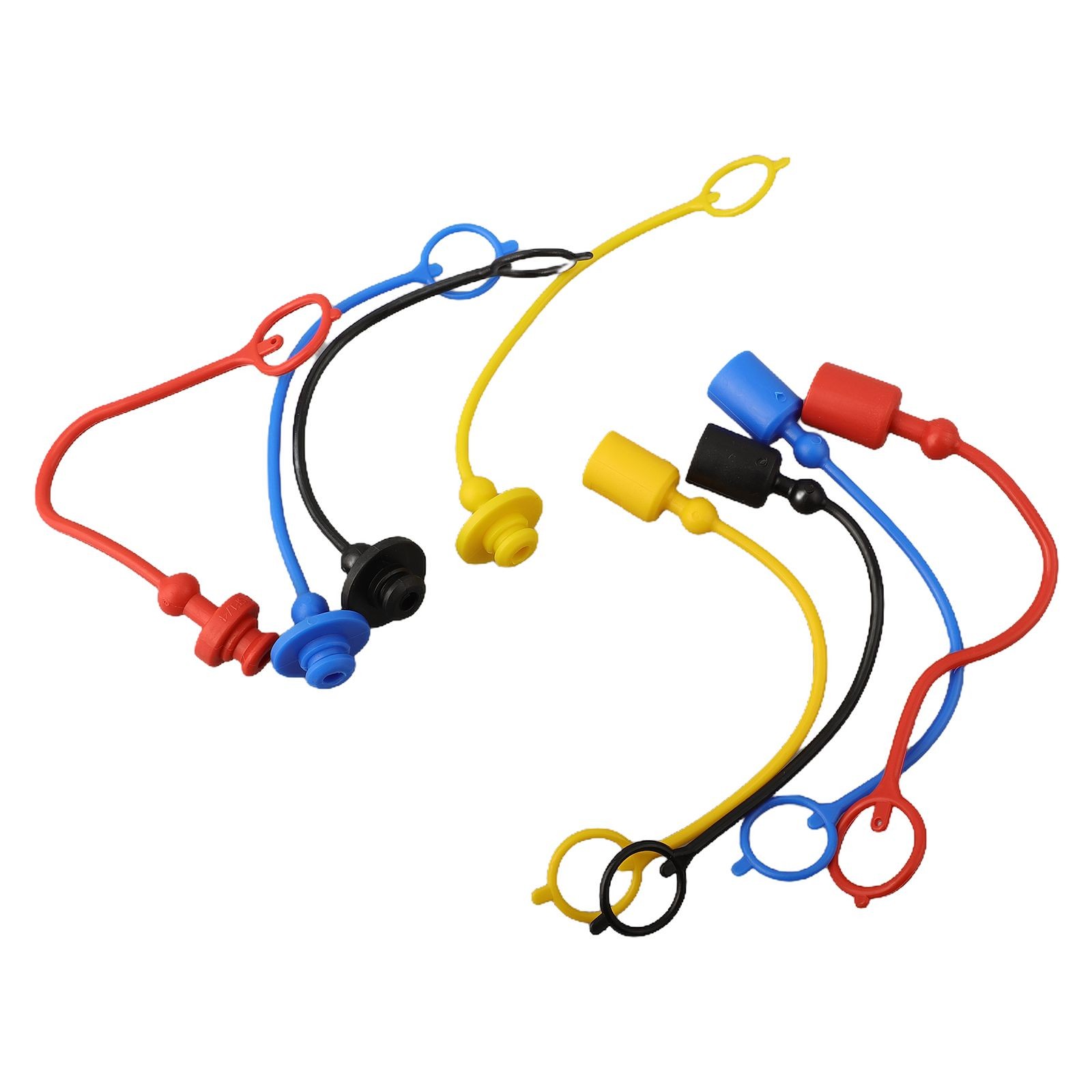 4 Paar Hydraulische Schnellkupplung Stecker Staubkappe und Buchse Stecker Abdeckung PVC Gummi - Bild 25 von 57