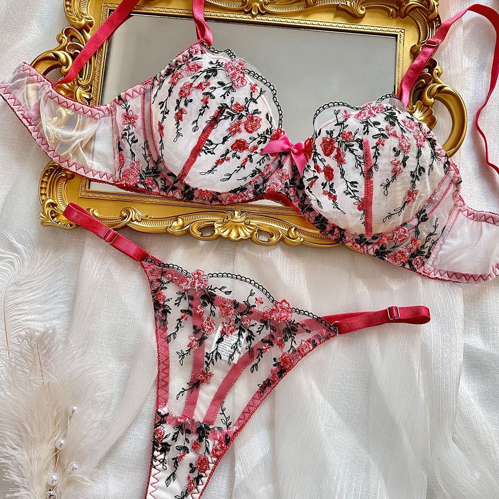 Romantische Fee Damen Sexy Dessous Exotische Sets Durchsichtig Spitze Unterwäsc - Picture 15 of 31