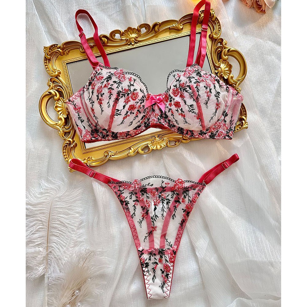 Romantische Fee Damen Sexy Dessous Exotische Sets Durchsichtig Spitze Unterwäsc - Picture 13 of 31