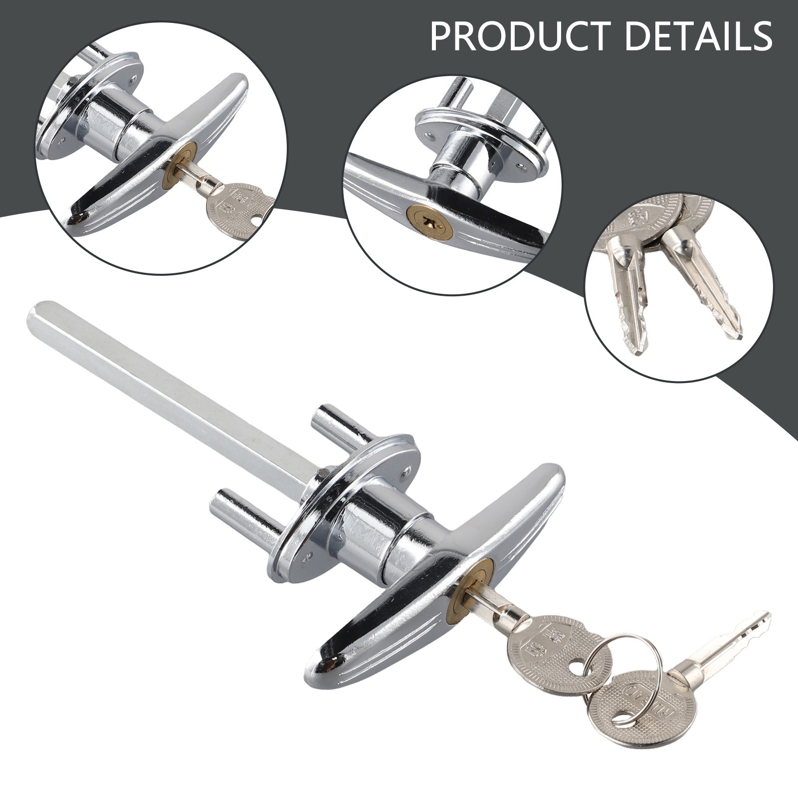 Garage Door Lock With T Lock Handle Suitable For Caravan And Motorhome Door Lock