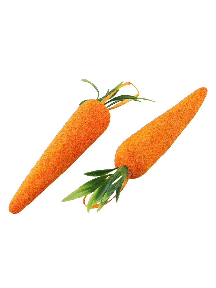 Artificial Carrot Orange Vegetables Faux Carrots for Home Decor Pack of 2 - Picture 34 of 48