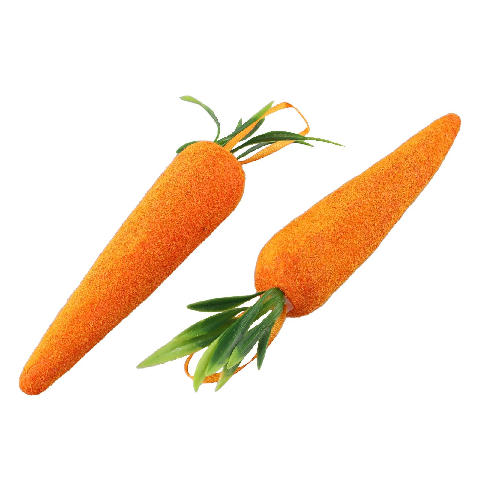 Artificial Carrot Orange Vegetables Faux Carrots for Home Decor Pack of 2 - Picture 33 of 48