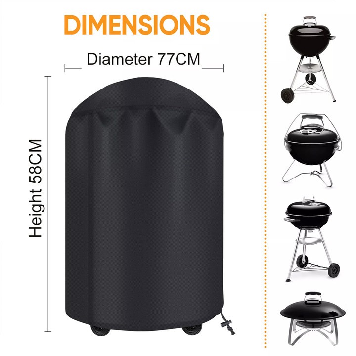 Housse de barbecue en tissu Oxford premium protection contre la pluie contre la - Imagen 14 de 25