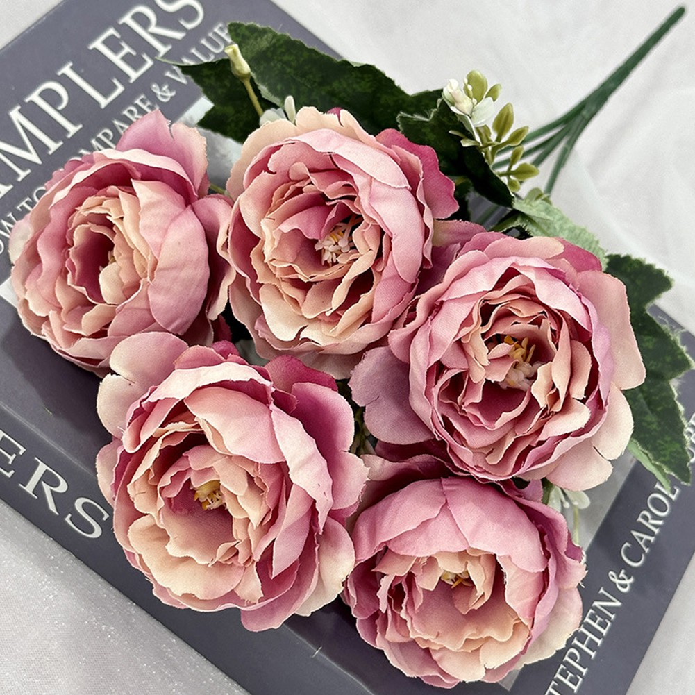 Hochzeit Kunstblumen wunderschön vorgefertigter Blumenstrauß Spezifikationen lebendig S - Bild 24 von 54