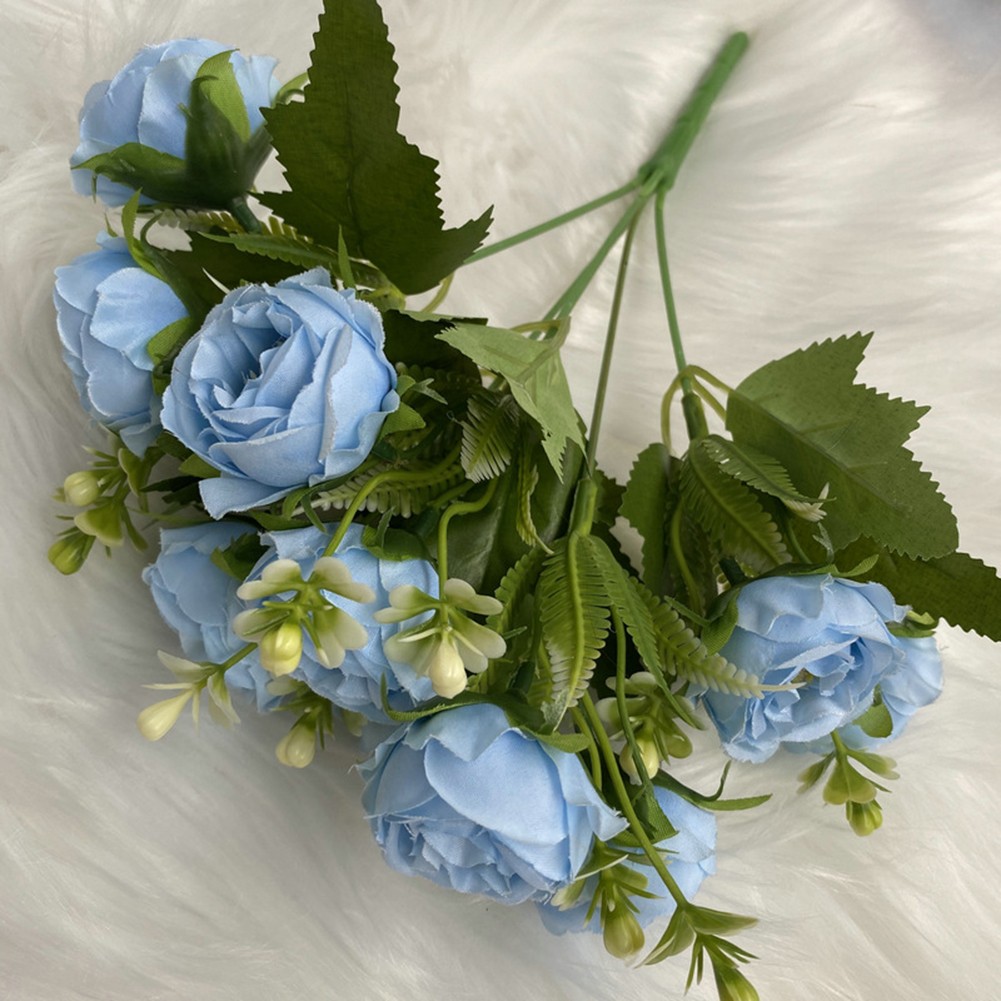 Elegante y Lujosa Simulación Nórdica Flores Tela Altura cm Decoración - Imagen 27 de 28