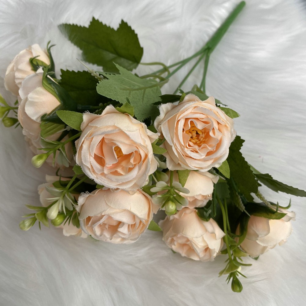 Elegante y Lujosa Simulación Nórdica Flores Tela Altura cm Decoración - Imagen 23 de 28