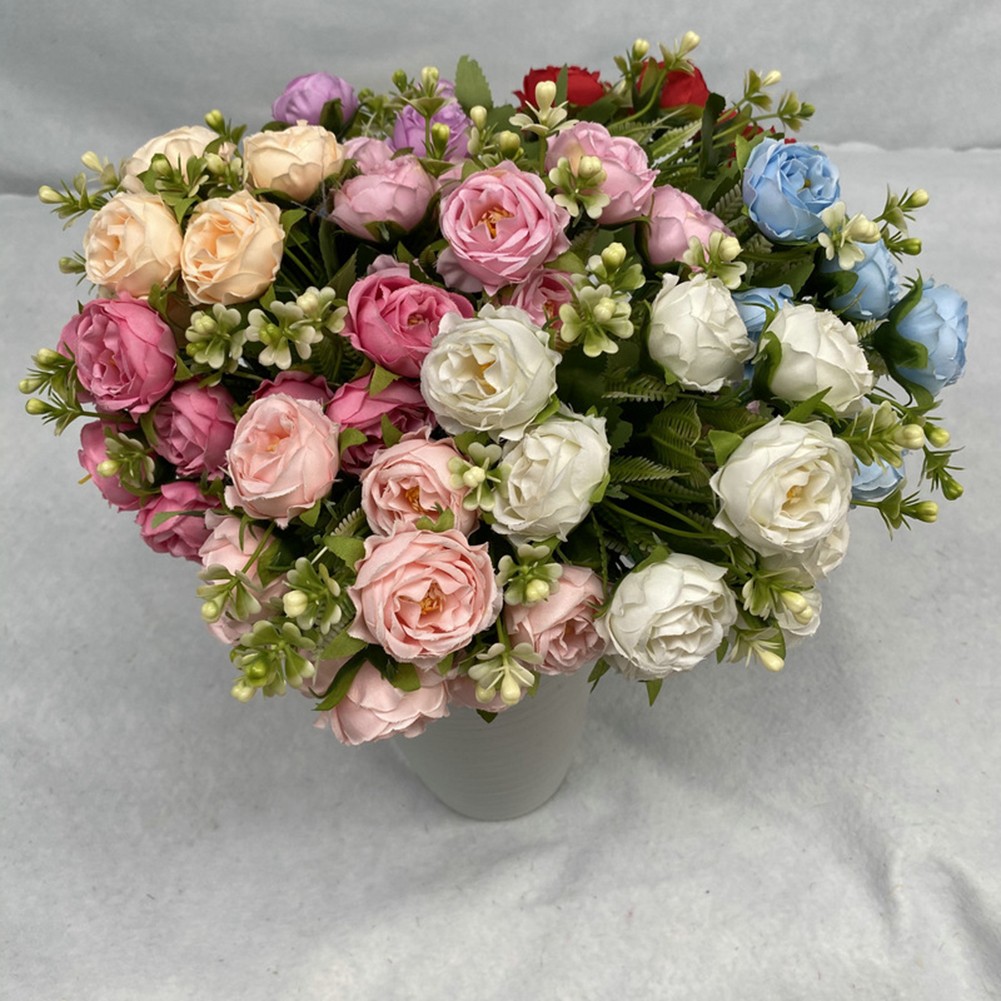 Elegante y Lujosa Simulación Nórdica Flores Tela Altura cm Decoración - Imagen 19 de 28
