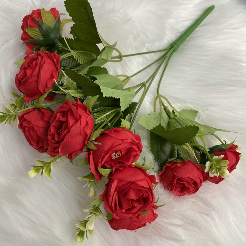 Elegante y Lujosa Simulación Nórdica Flores Tela Altura cm Decoración - Imagen 14 de 28
