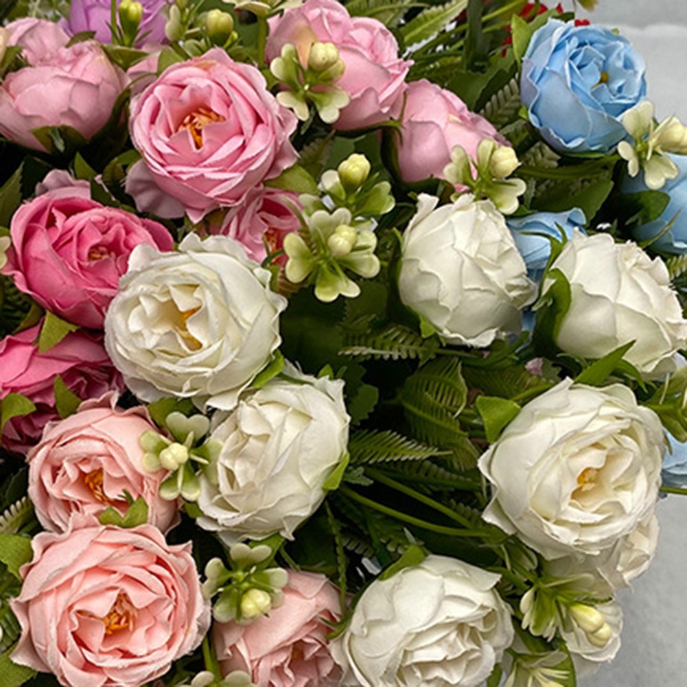 Elegante y Lujosa Simulación Nórdica Flores Tela Altura cm Decoración - Imagen 22 de 28