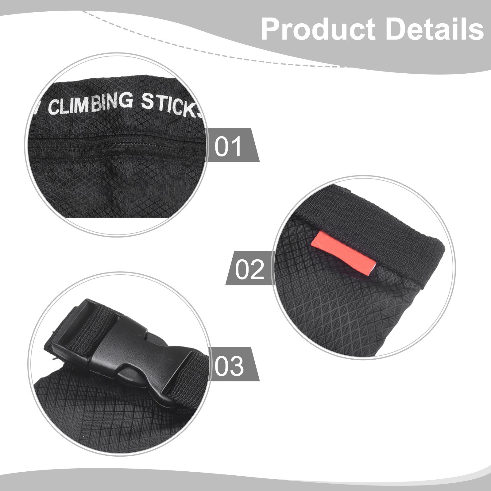 Hiking Pole Storage Bag Lightweight and Waterproof Pouch for Easy Transport - Zdjęcie 25 z 47