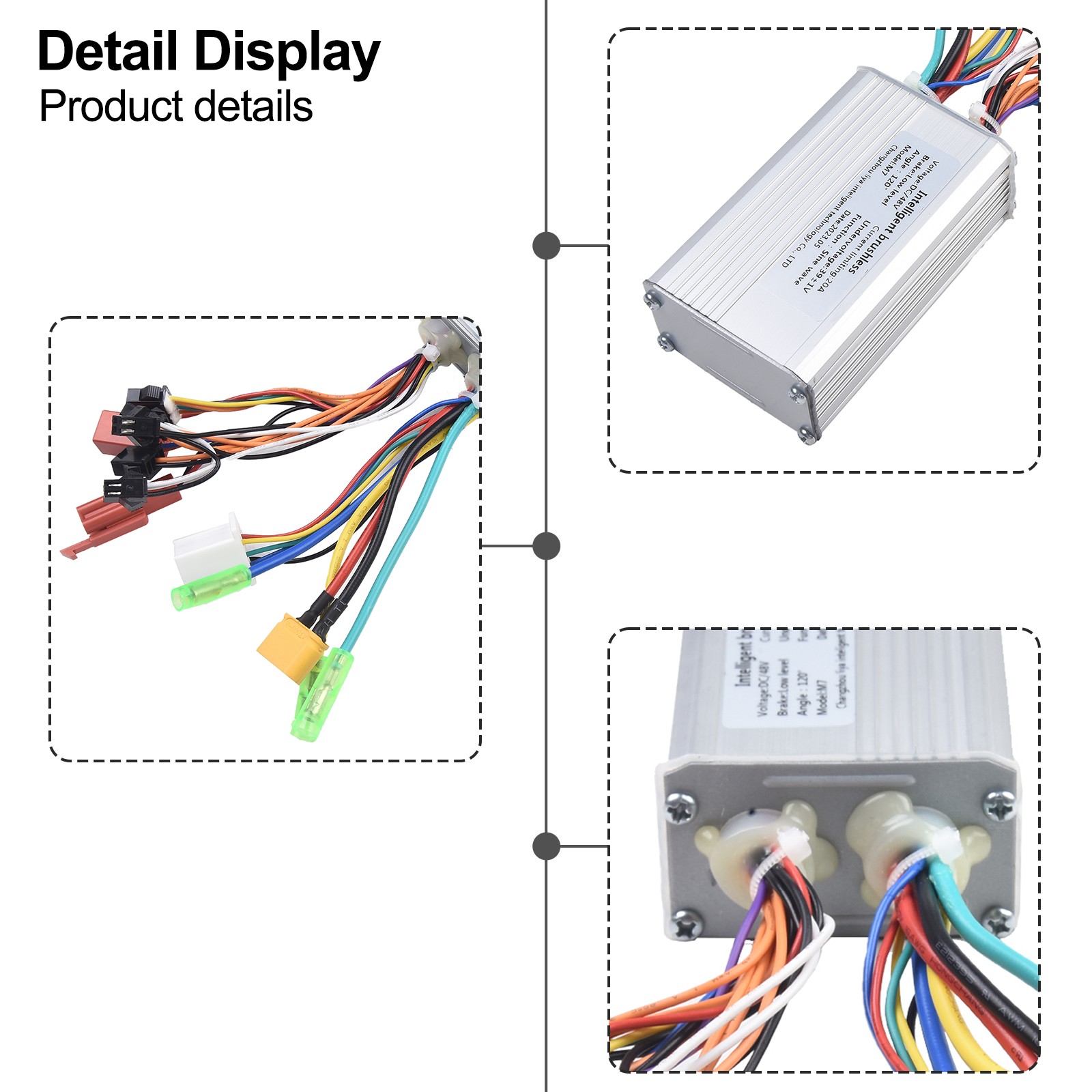 Contrôleur DC Brushless Avancé pour 36V 48V pour Trottinette Électrique 350W - Picture 31 of 36