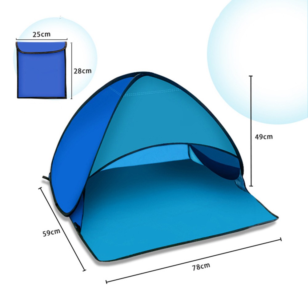Portable Lightweight Beach Tent Sun Shade Canopy for Camping Easy Setup - Picture 27 of 43