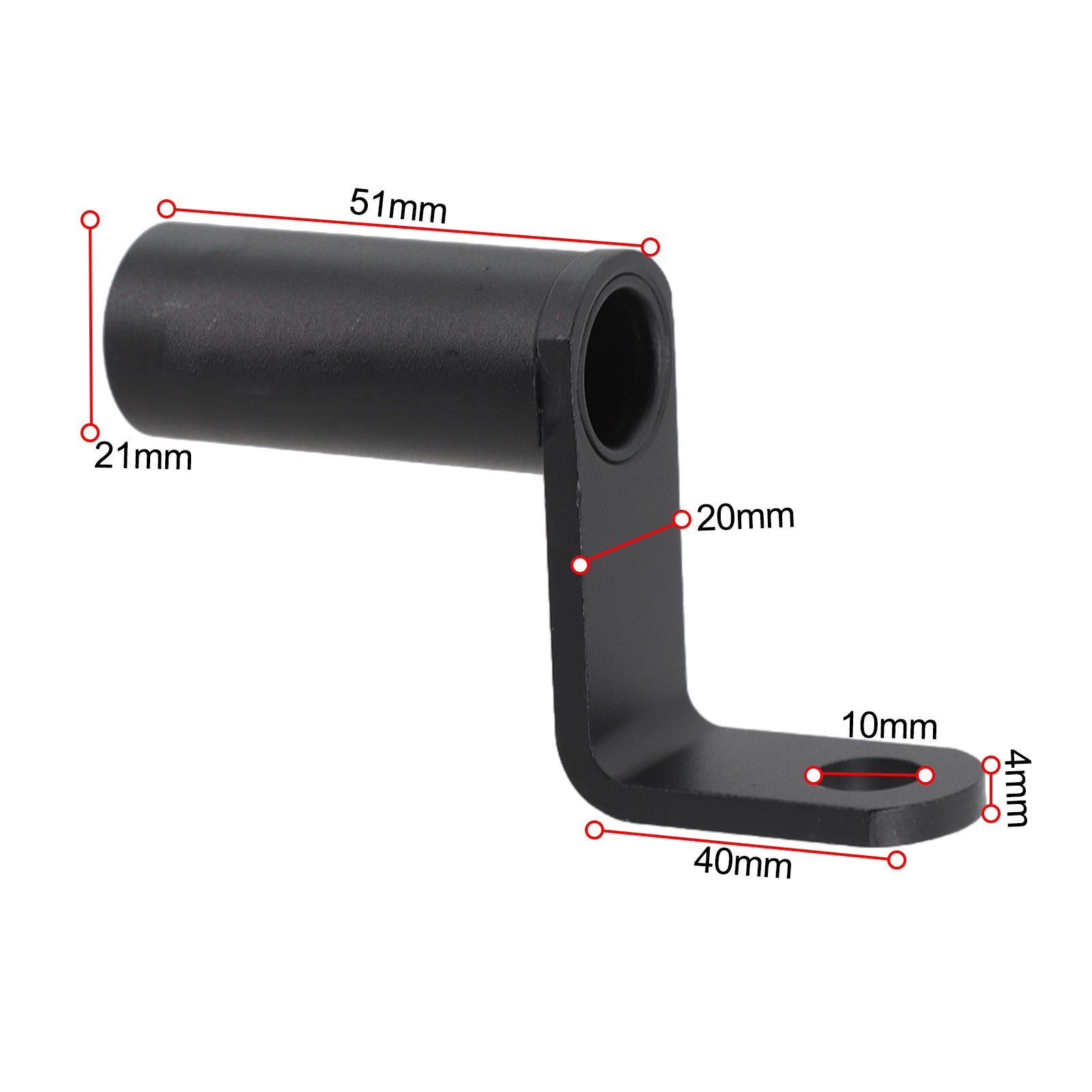 Support de montage rétroviseur Fix The Phares externes noir processus CNC - Photo 28/35