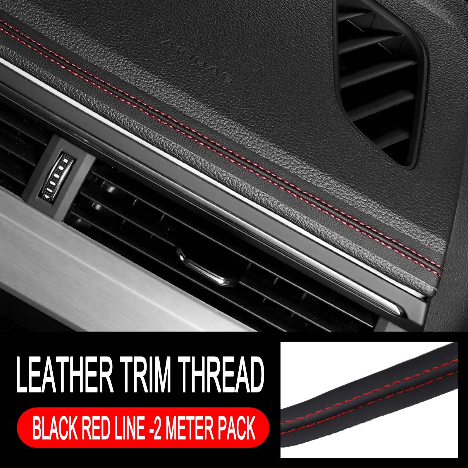 PU Leather Car Molding Trim Strip Door Decorative DIY Flexible Interior Sticker