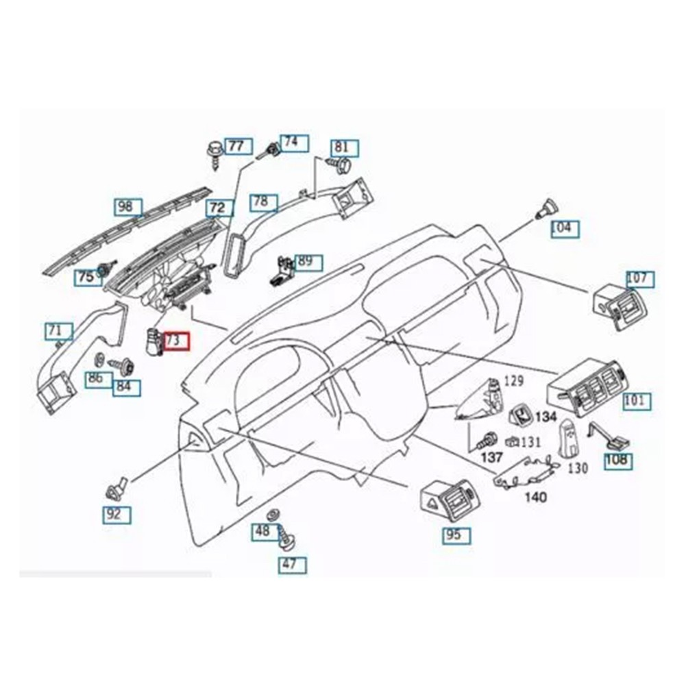 For Mercedes SL 2002-2011 2038201642 Servomotor Heating Servomotor ABS Material - Picture 4 of 11