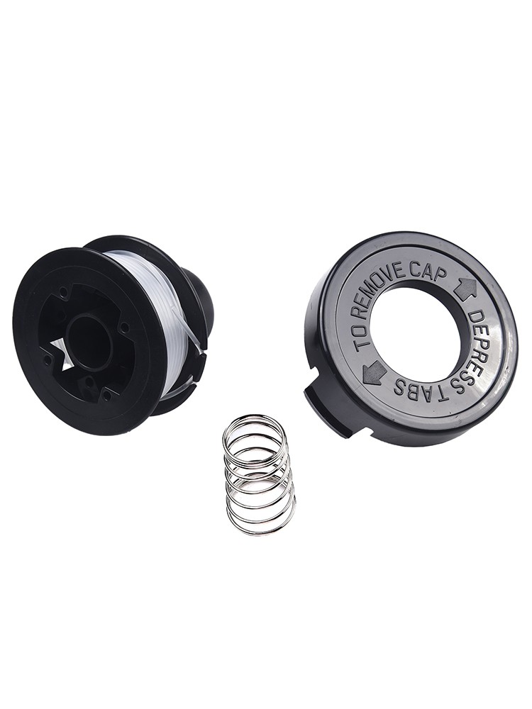 4 Rasentrimmer Spulen + Abdeckung – Ersatz Für Black & Decker GL250, GL310, GL360 U.v.m.
