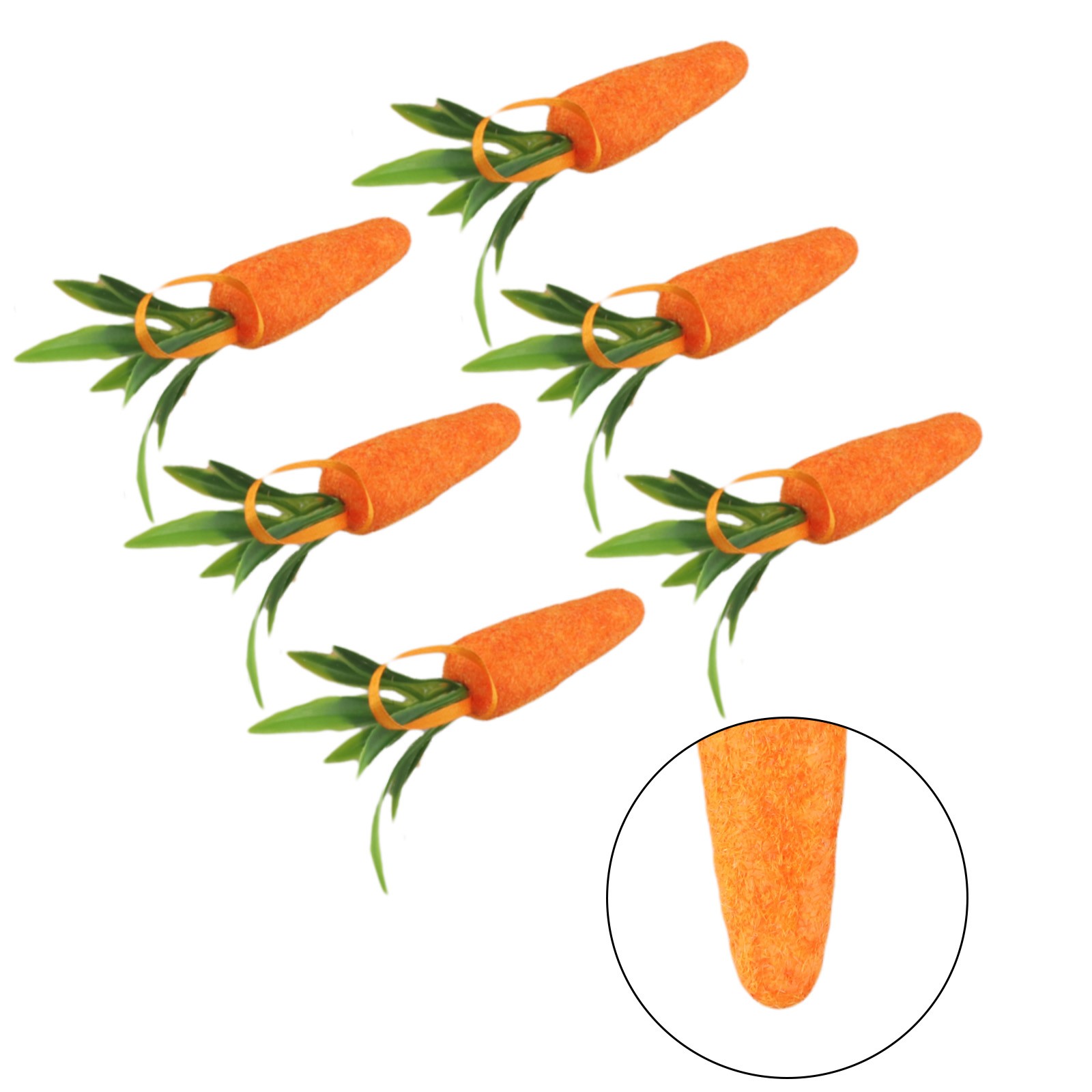 Artificial Carrot Orange Vegetables Faux Carrots for Home Decor Pack of 2 - Picture 39 of 48