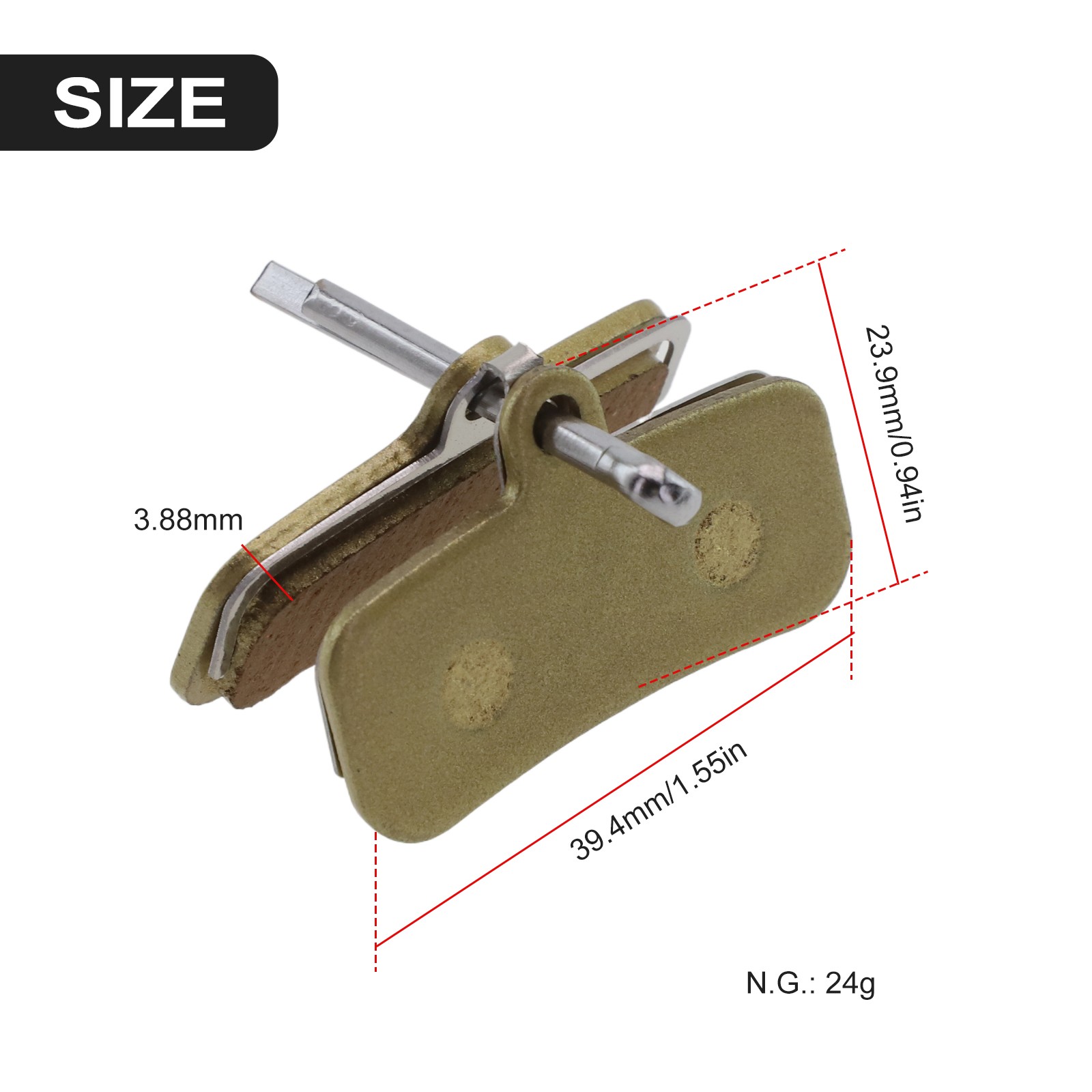 Pads Bremse Fahrradscheibenbremsbeläge MTB Radfahren Teil Zyklus 1 Paar - Bild 29 von 44
