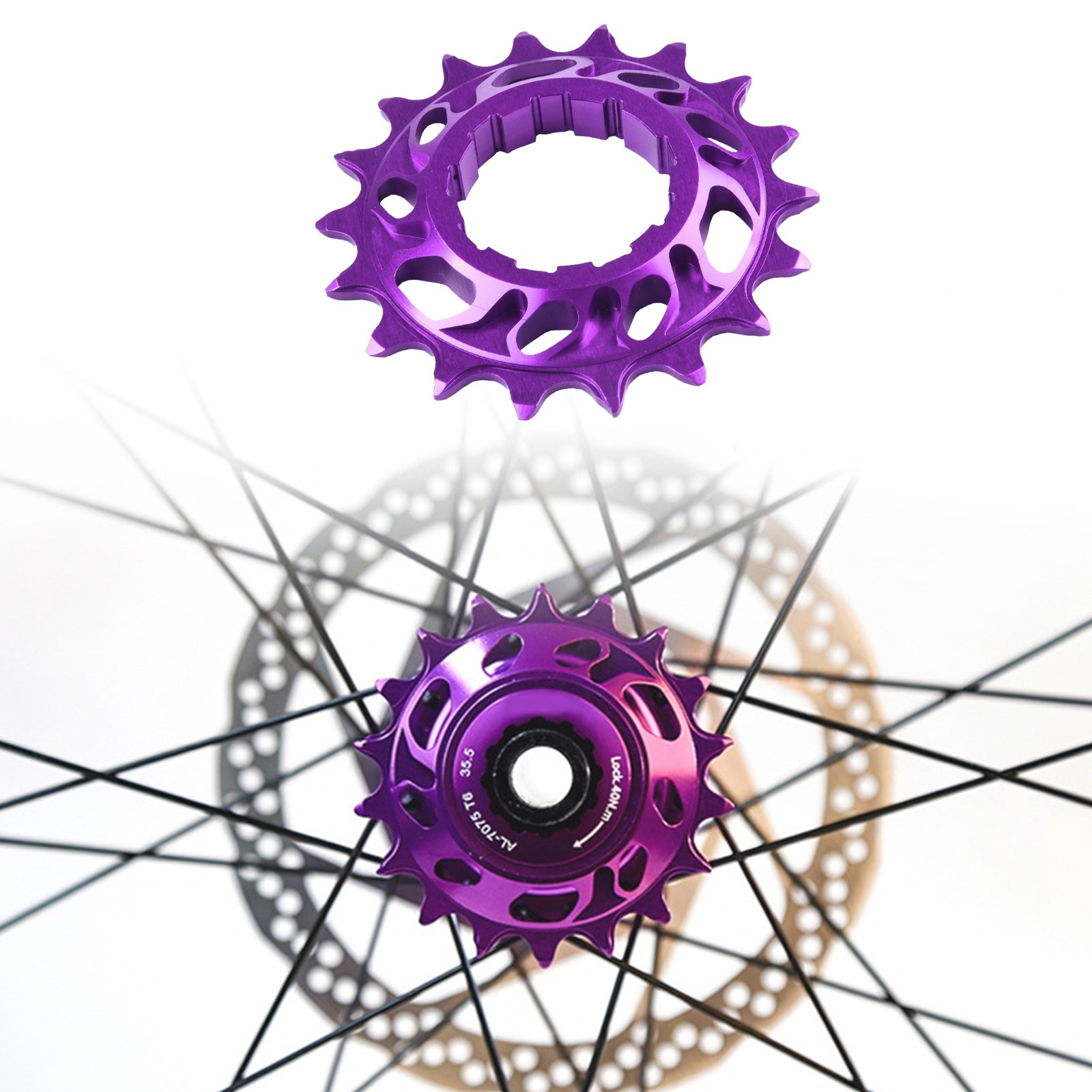 Easy to Use Single Speed Flywheel Conversion Kit for MTB and Road Bikes - Bild 37 von 41